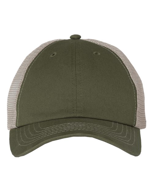 Valucap Contrast-Stitch Mesh-Back Cap