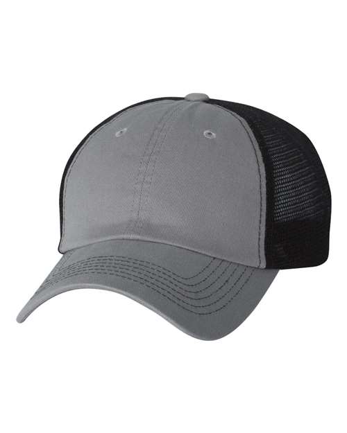 Valucap Contrast-Stitch Mesh-Back Cap