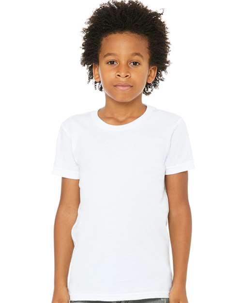 BELLA + CANVAS Youth Jersey Tee - White