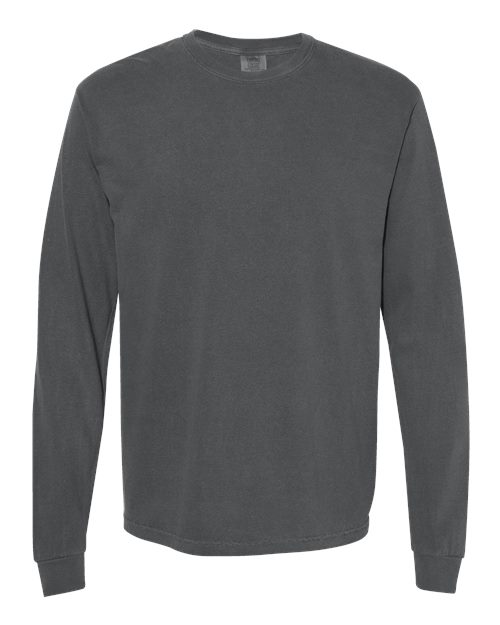 Comfort Colors Unisex Garment-Dyed Heavyweight Long Sleeve T-Shirt - Pepper