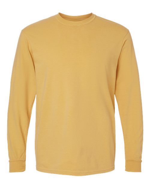 Comfort Colors Unisex Garment-Dyed Heavyweight Long Sleeve T-Shirt - Mustard