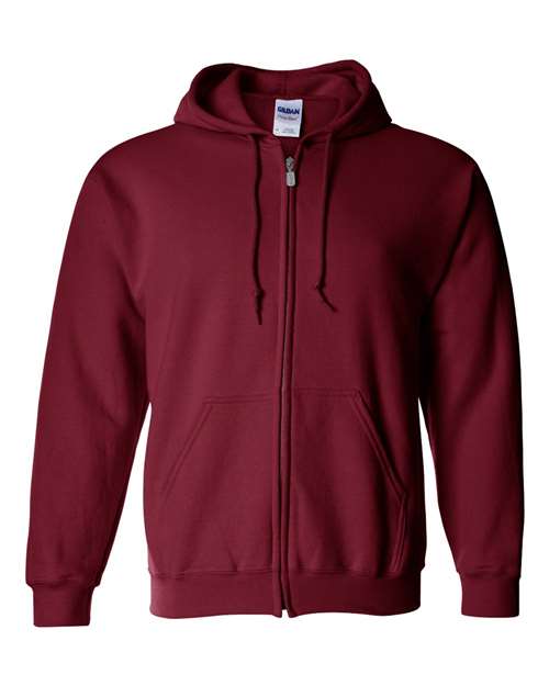 Gildan Unisex Heavy Blend™ Full-Zip Hooded Sweatshirt - Cardinal Red