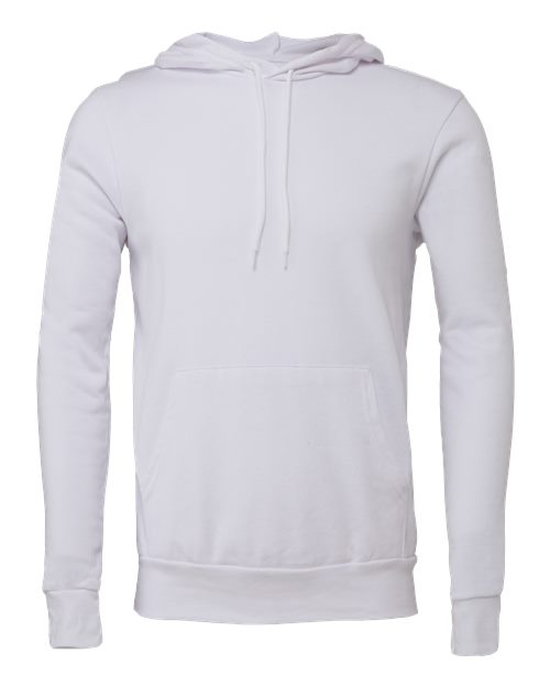 BELLA + CANVAS Unisex Sponge Fleece Hoodie Sweatshirt - White