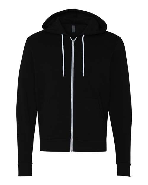 BELLA + CANVAS Unisex Sponge Fleece Full-Zip Hoodie Sweatshirt - Ash
