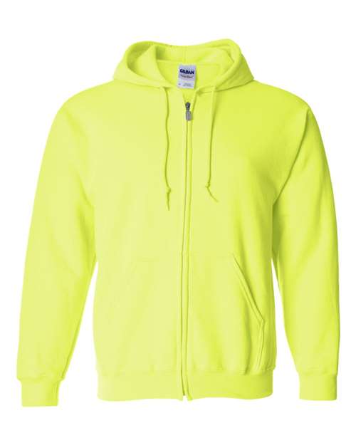 Gildan Unisex Heavy Blend™ Full-Zip Hooded Sweatshirt - Safety Green