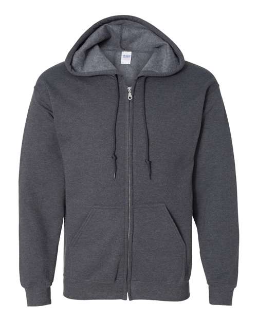 Gildan Unisex Heavy Blend™ Full-Zip Hooded Sweatshirt - Dark Heather