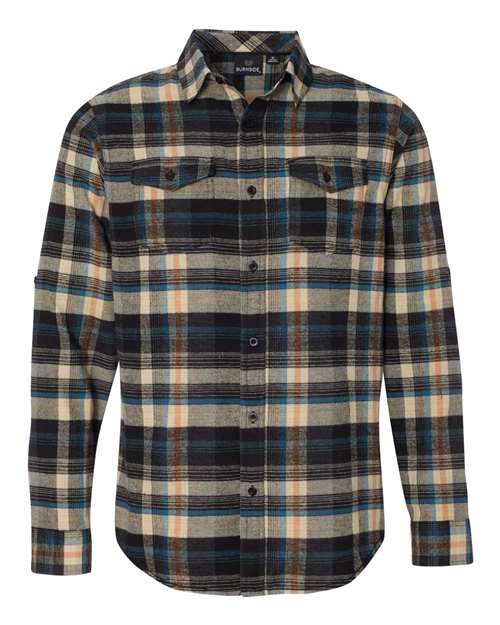 Burnside Men's Yarn-Dyed Flannel Shirt