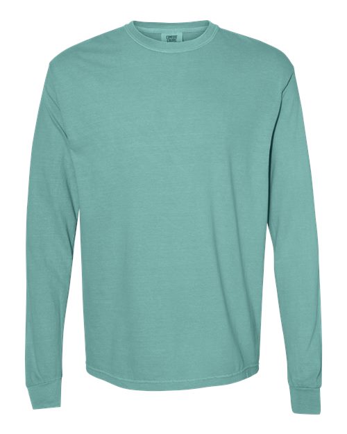 Comfort Colors Unisex Garment-Dyed Heavyweight Long Sleeve T-Shirt - Seafoam