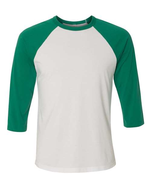BELLA + CANVAS Unisex Three-Quarter Sleeve Baseball Tee