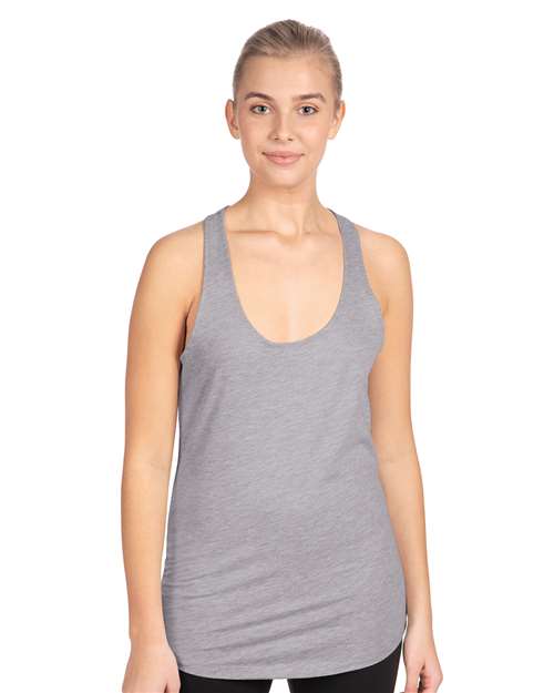 Next Level Women's Ideal Racerback Tank - Heather Grey
