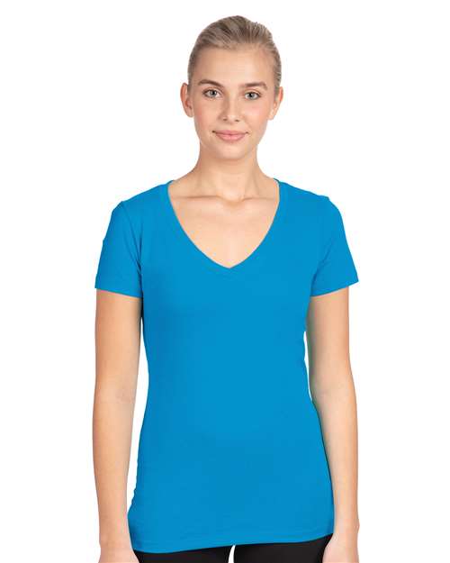 Next Level Women's Ideal V-Neck T-Shirt - Turquoise
