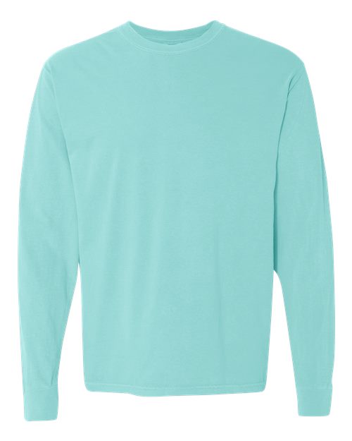 Comfort Colors Unisex Garment-Dyed Heavyweight Long Sleeve T-Shirt - Chalky Mint