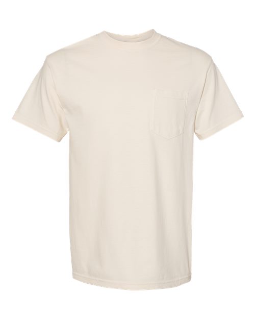 Comfort Colors Unisex Garment-Dyed Heavyweight Pocket T-Shirt - Ivory