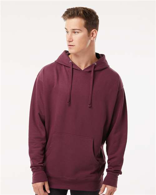 Independent Trading Co. Unisex Midweight Hooded Sweatshirt - Maroon
