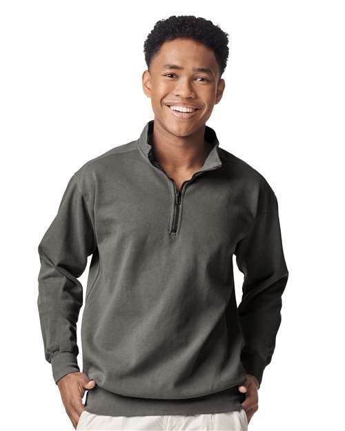 Comfort Colors Unisex Garment-Dyed Quarter-Zip Sweatshirt