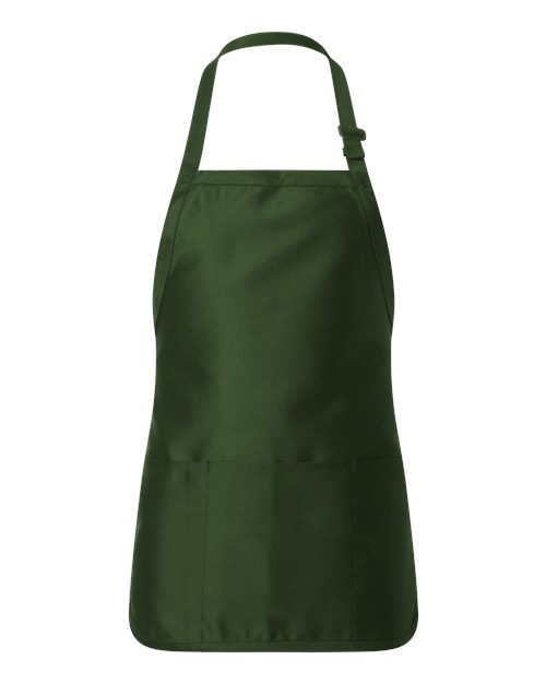 Q-Tees Full-Length Apron with Pouch Pocket