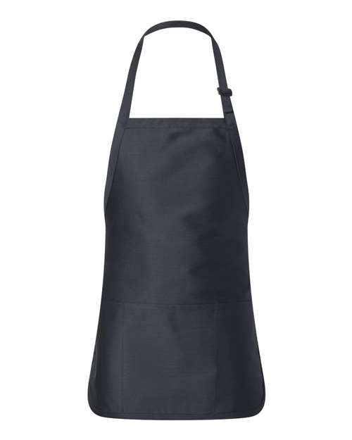 Q-Tees Full-Length Apron with Pouch Pocket
