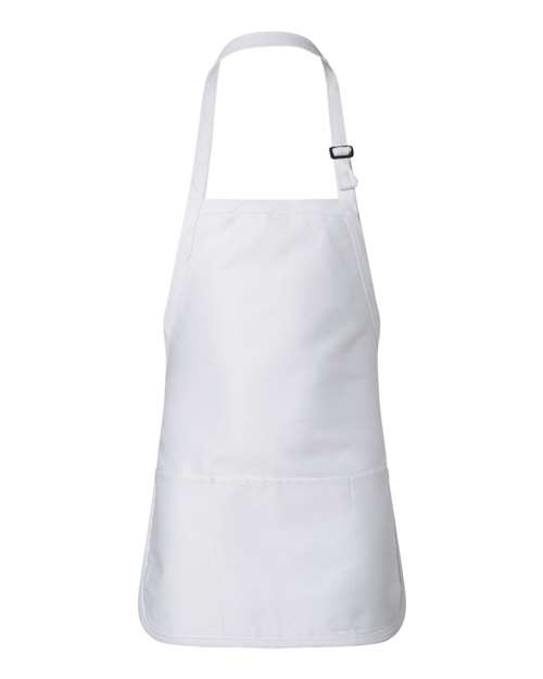 Q-Tees Full-Length Apron with Pouch Pocket
