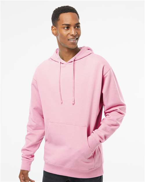Independent Trading Co. Unisex Midweight Hooded Sweatshirt - Light Pink