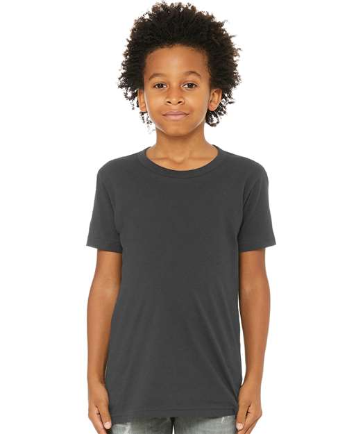 BELLA + CANVAS Youth Jersey Tee - Dark Grey