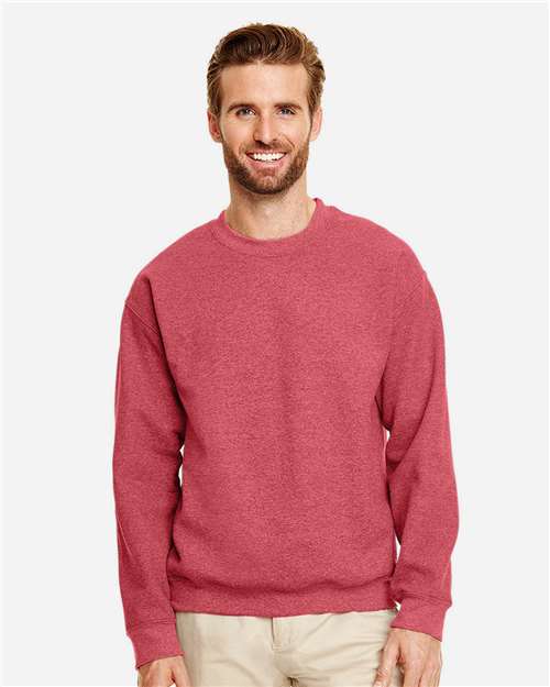 Gildan Unisex Heavy Blend™ Crewneck Sweatshirt - Heather Scarlet Red