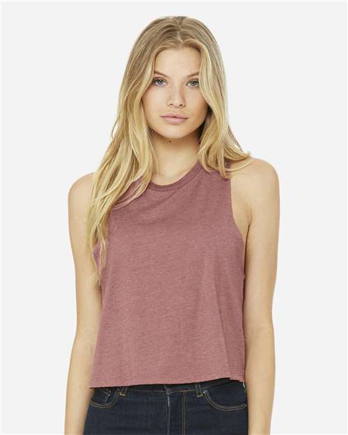 BELLA + CANVAS Women's Racerback Crop Tank