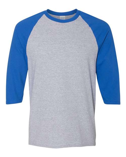 Gildan Unisex Heavy Cotton™ Raglan Three-Quarter Sleeve T-Shirt