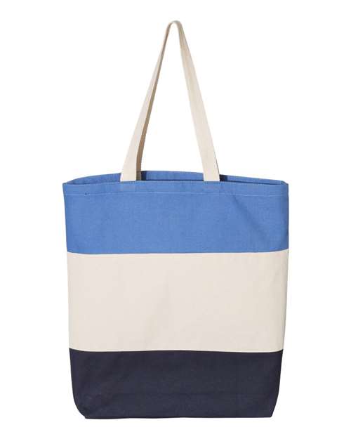 Q-Tees 11L Tri-Color Tote