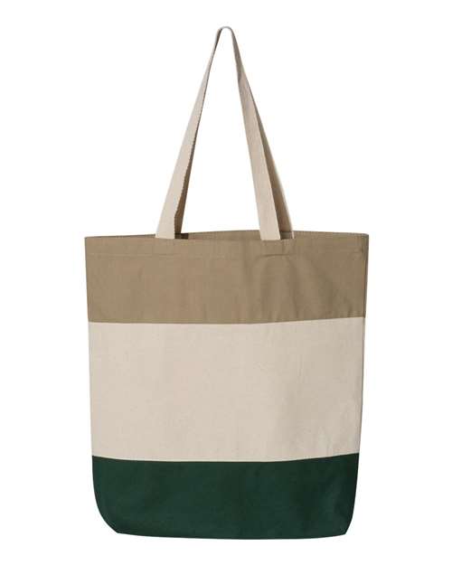 Q-Tees 11L Tri-Color Tote
