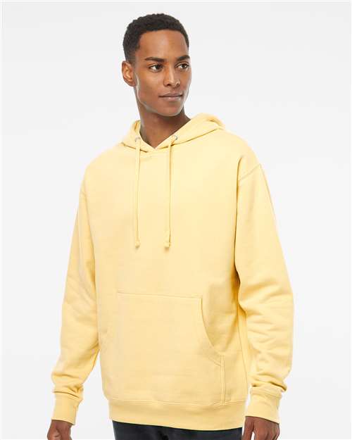 Independent Trading Co. Unisex Midweight Hooded Sweatshirt - Light Yellow