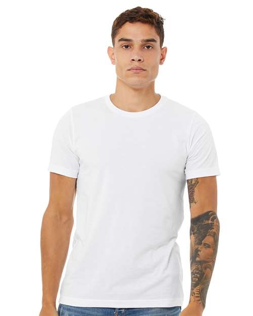 BELLA + CANVAS CVC Jersey Tee - Solid White Blend