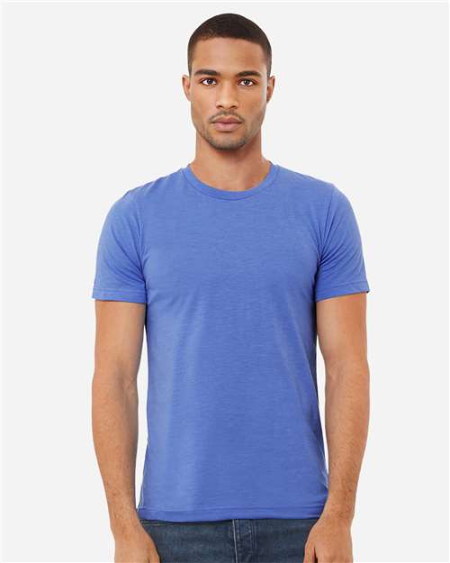 BELLA + CANVAS CVC Jersey Tee - Heather Columbia Blue