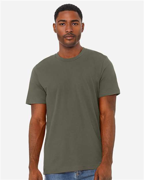 BELLA + CANVAS CVC Jersey Tee - Heather Military Green