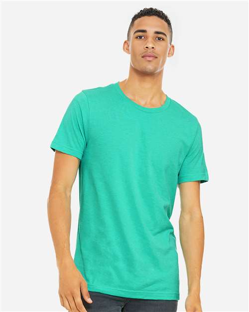 BELLA + CANVAS CVC Jersey Tee - Heather Sea Green