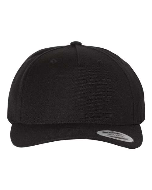 YP Classics Premium Five-Panel Curved Bill Snapback Cap