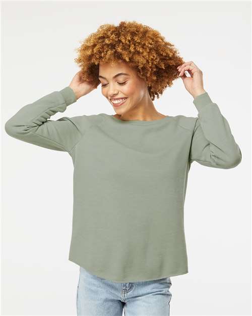 Independent Trading Co. Women's California Wave Wash Crewneck Sweatshirt