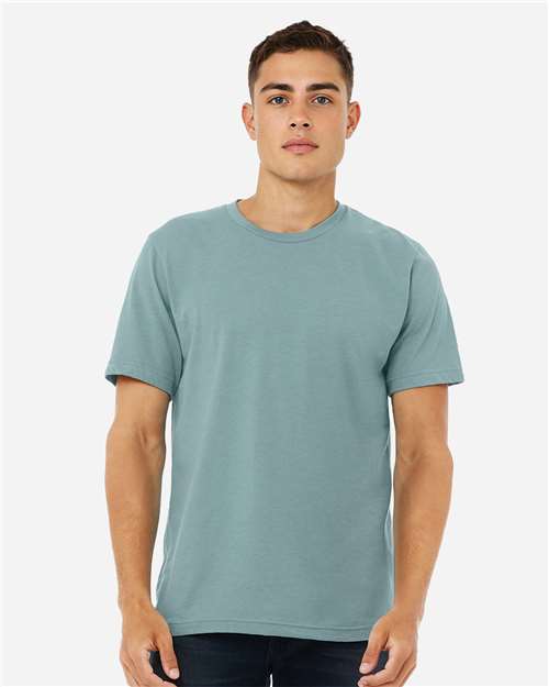 BELLA + CANVAS CVC Jersey Tee - Heather Blue Lagoon