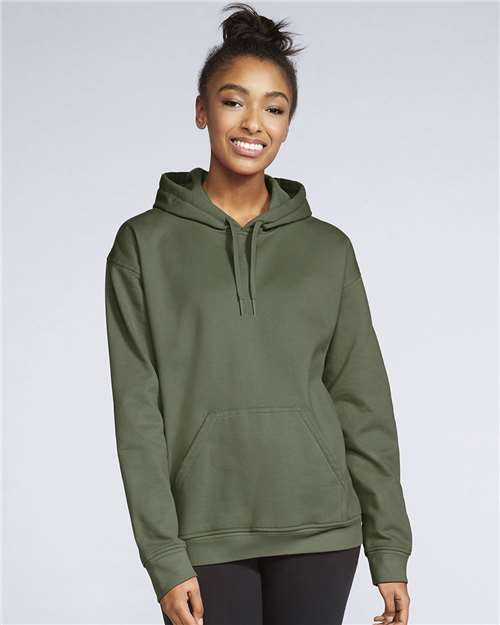 Gildan Unisex Softstyle® Midweight Hooded Sweatshirt - Military Green