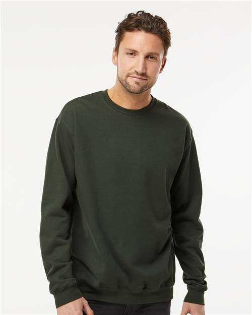 M&O Unisex Crewneck Fleece - Forest Green