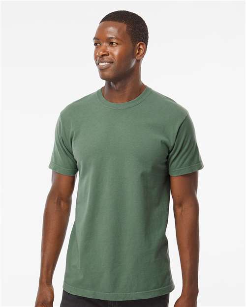 M&O Unisex Vintage Garment-Dyed T-Shirt - Light Green