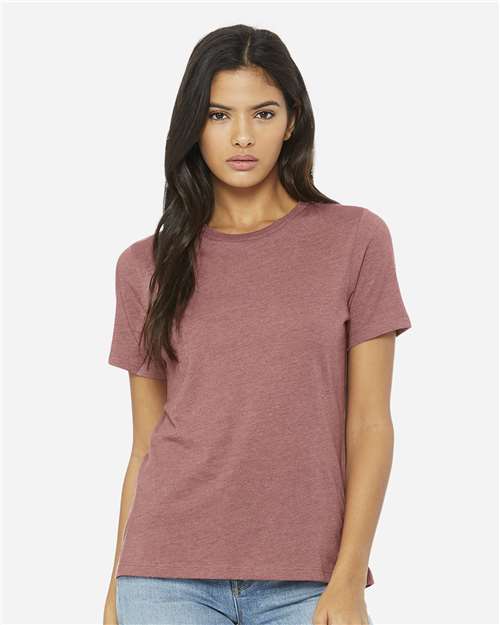 BELLA + CANVAS Women’s Relaxed Fit Heather CVC Tee