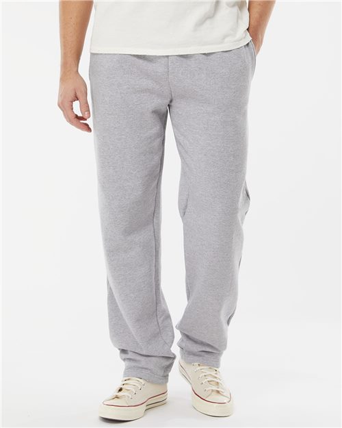 King Fashion Pocketed Open Bottom Sweatpants