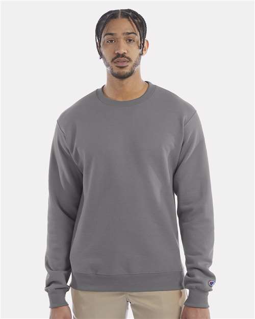 Champion Unisex Powerblend® Crewneck Sweatshirt - Stone Grey