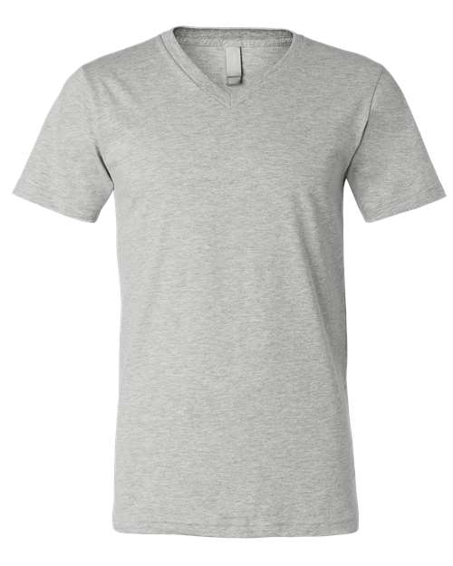 BELLA + CANVAS Unisex Heather CVC V-Neck Tee