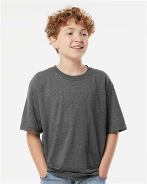 M&O Youth Gold Soft Touch T-Shirt - Dark Heather
