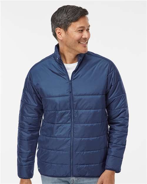 Adidas Men's 3-Stripes Puffer Full-Zip Jacket