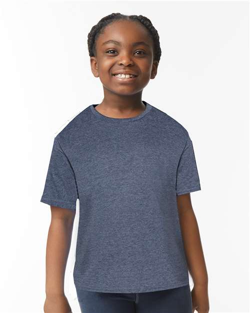 Gildan Youth Softstyle® T-Shirt - Heather Navy