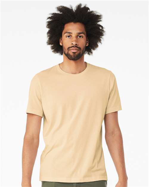 BELLA + CANVAS CVC Jersey Tee - Heather Soft Cream