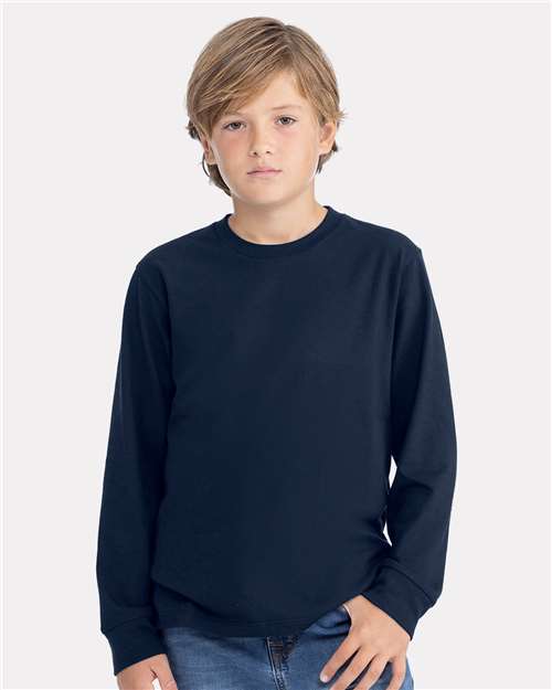 Next Level Youth Cotton Long Sleeve T-Shirt