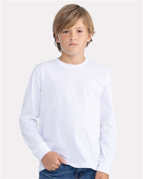 Next Level Youth Cotton Long Sleeve T-Shirt